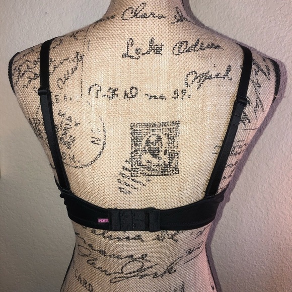 Victoria’s Secret Pink Wear Everywhere Black Push Up Bra Size 36D - Picture 4 of 5